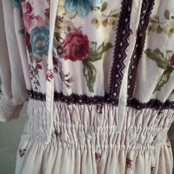 Anthropologie Somerset floral puff sleeve maxi dress - Picture 8 of 13